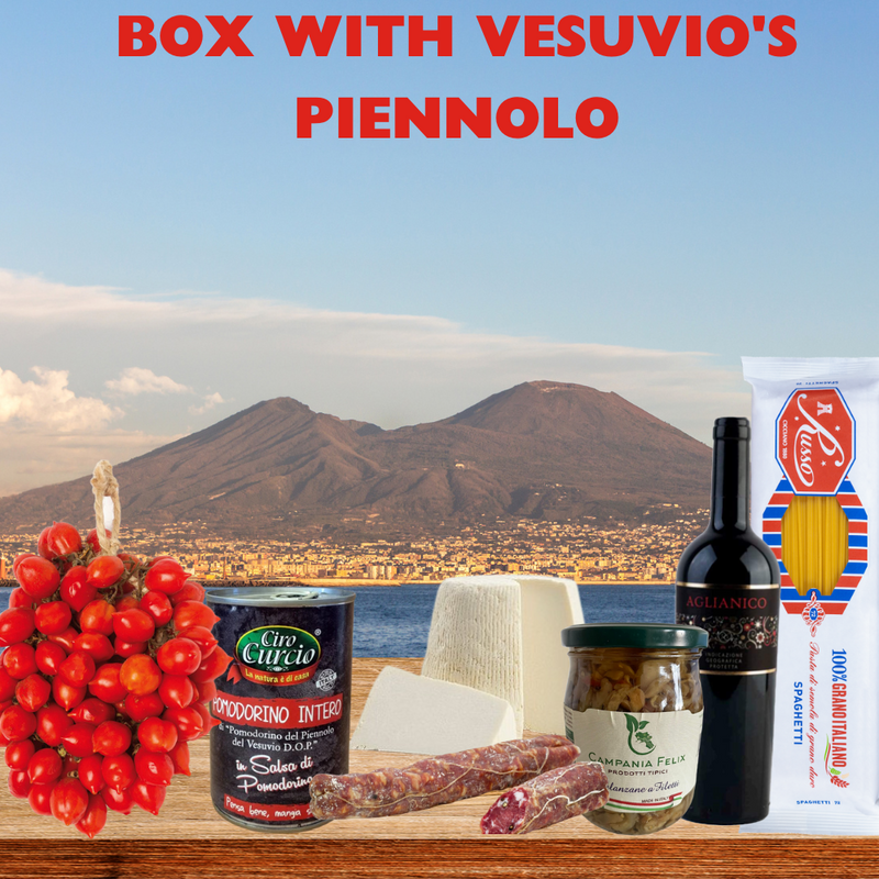 Special box with vesuvio's piennolo