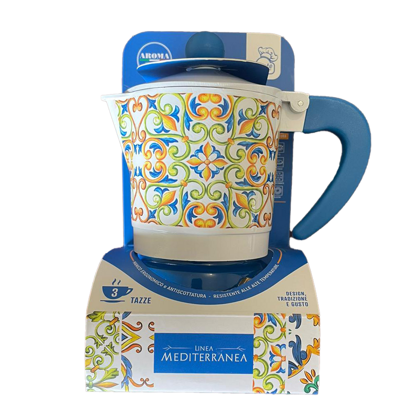 Mediterranean Line Coffee Maker - 2 cups