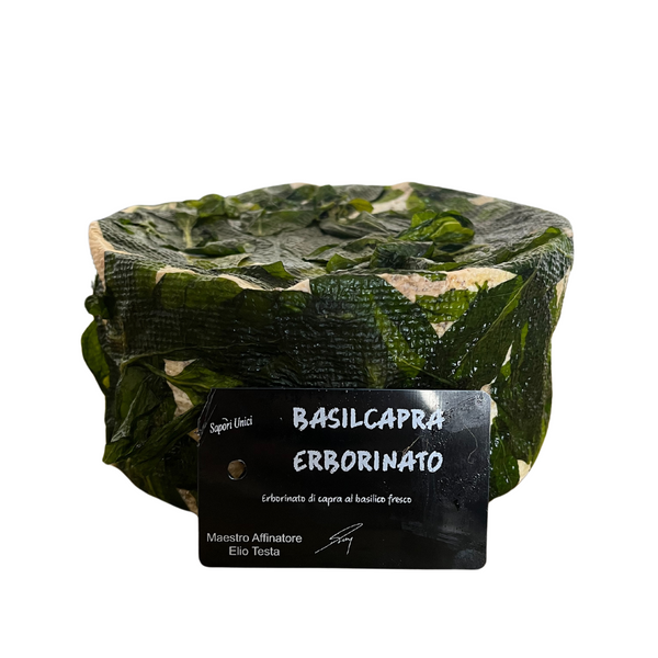 Basil-Capra artisan cheese - 260 gr