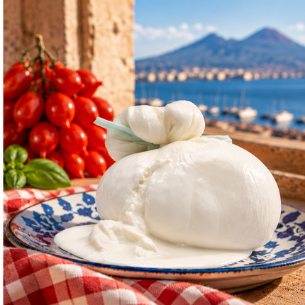 Buffalo Burrata – 350 gr. - Fresh Cheese - Vesuvio Street Food
