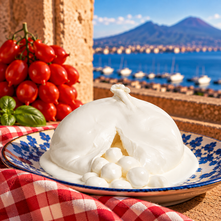 Buffalo Figliata – 1 kg. - Fresh Cheese - Vesuvio Street Food