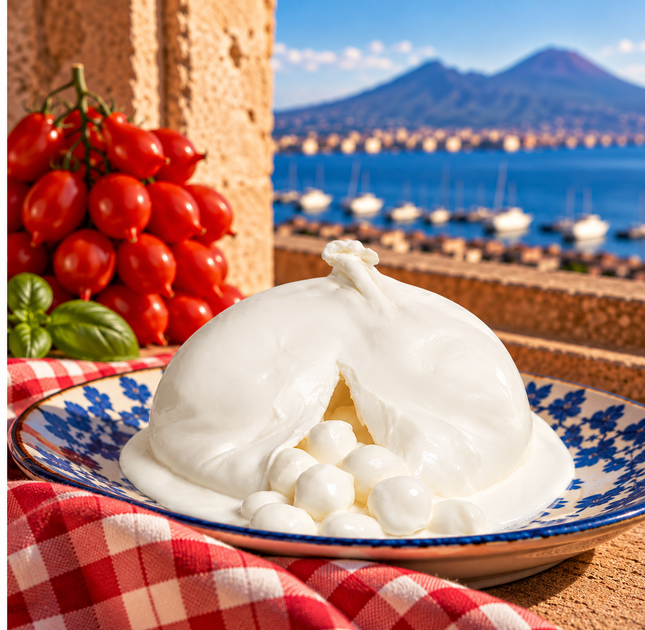 Buffalo Figliata – 1 kg. - Fresh Cheese - Vesuvio Street Food