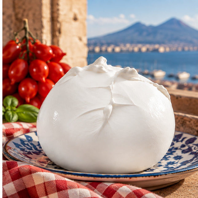 Buffalo Milk Mozzarella from Campania - Fresh Cheese - Vesuvio Street Food