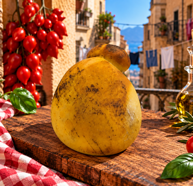 Caciocavallo with smoked buffalo milk - 550 gr - Formaggio - Vesuvio Street Food