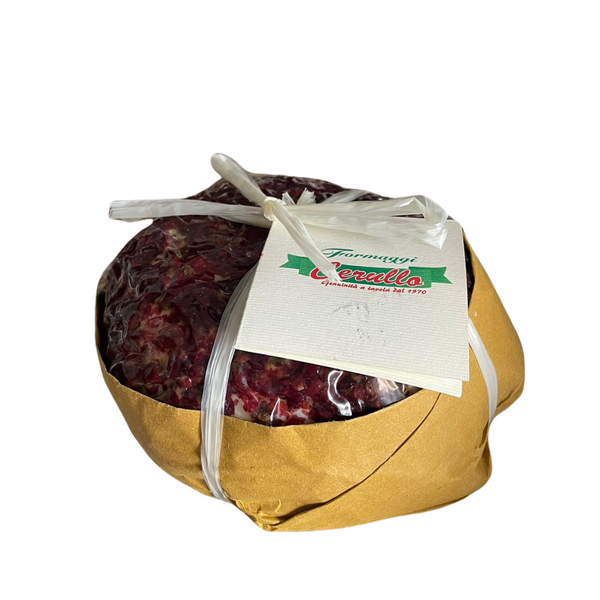 Caciotta with pink pepper - 375 gr