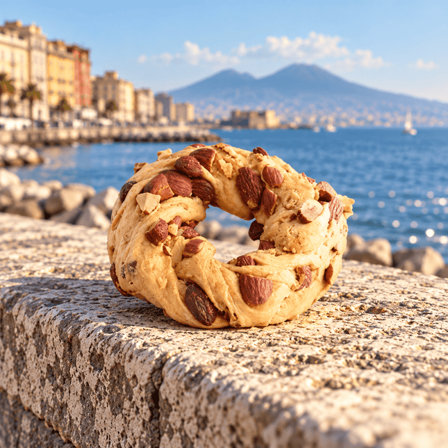 Craft taralli 'nzogna and pepper "Extra Almond" - 500 gr - Tarallo - Vesuvio Street Food