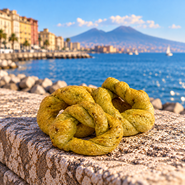 Craft taralli with friarielli - 500 gr - Friarielli - Vesuvio Street Food