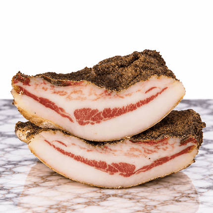 Faicchio Guanciale 250gr – Traditional Cured Pork Cheek - Aged cured meats - Vesuvio Street Food