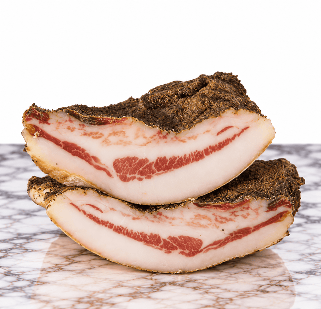 Faicchio Guanciale 250gr – Traditional Cured Pork Cheek - Aged cured meats - Vesuvio Street Food