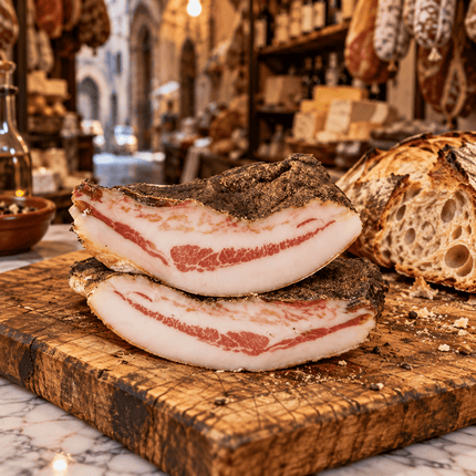 Faicchio Guanciale 250gr – Traditional Cured Pork Cheek - Aged cured meats - Vesuvio Street Food