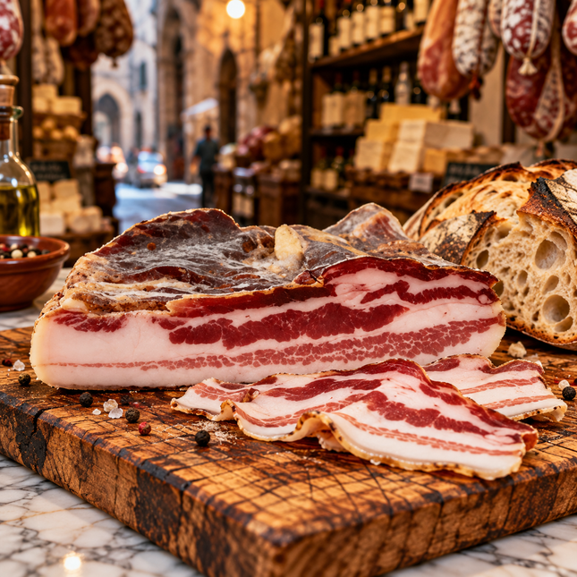 Flat Pancetta – 250 gr. - Aged cured meats - Vesuvio Street Food