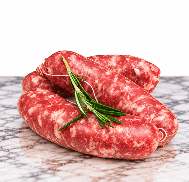 "Hand-cutted" Neapolitan Sausages - 1 kg. - Fresh cured meats - Vesuvio Street Food