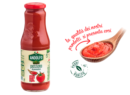 Tomato passata – 350 gr. - Conserva Di Pomodoro - Vesuvio Street Food