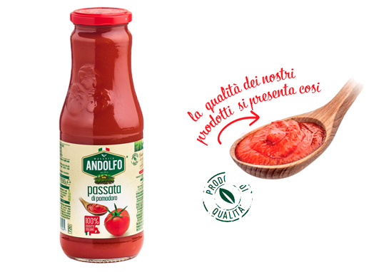 Tomato passata – 350 gr. - Conserva Di Pomodoro - Vesuvio Street Food