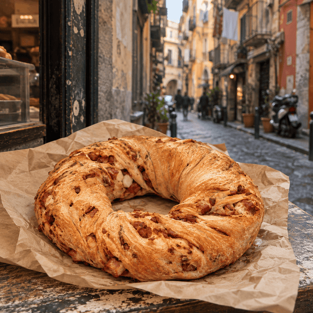 Neapolitan Casatiello - 1 kg - Casatiello - Vesuvio Street Food