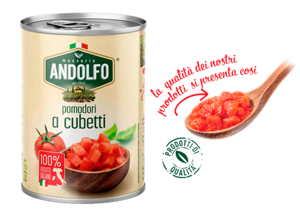 Tomatoes in tomato juice – 400 gr. - Conserva Di Pomodoro - Vesuvio Street Food