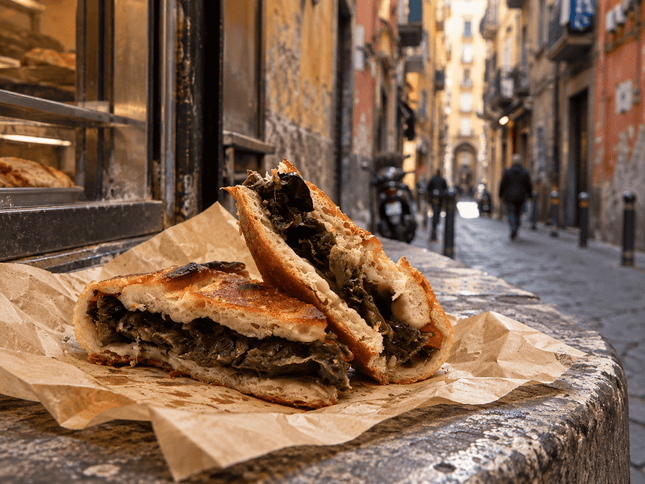 Pizza whit escarole - 1 kg - Rosticceria - Vesuvio Street Food