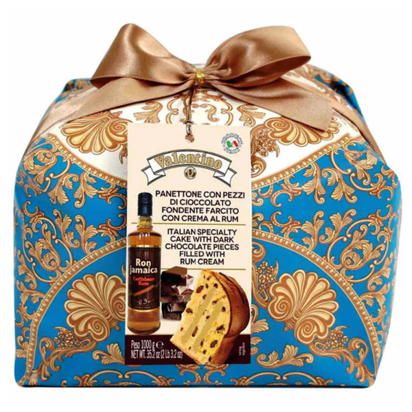 Artisanal panettone with rum and dark chocolate - 1 kg