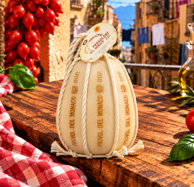 Provolone del Monaco DOP 250 gr – Aged Italian Cheese from Campania - Provolone - Vesuvio Street Food