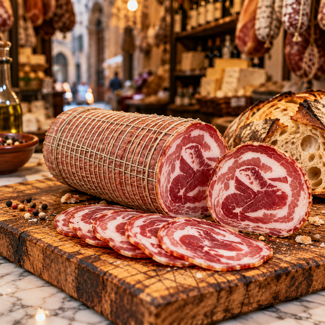 Rolled Pancetta – 250 gr. - Aged cured meats - Vesuvio Street Food