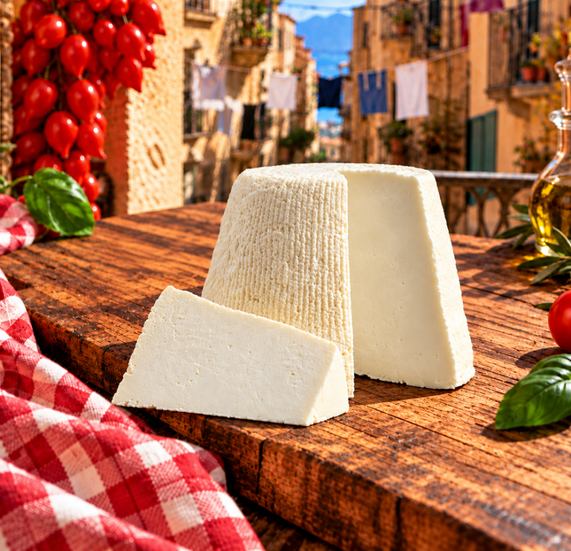 Seasoned ricotta cheese - 400 gr - Ricotta Stagionata - Vesuvio Street Food