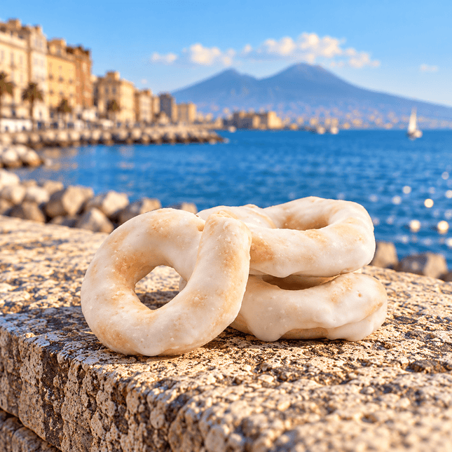 Taralli with lemon glaze - 200 gr - Torrone - Vesuvio Street Food