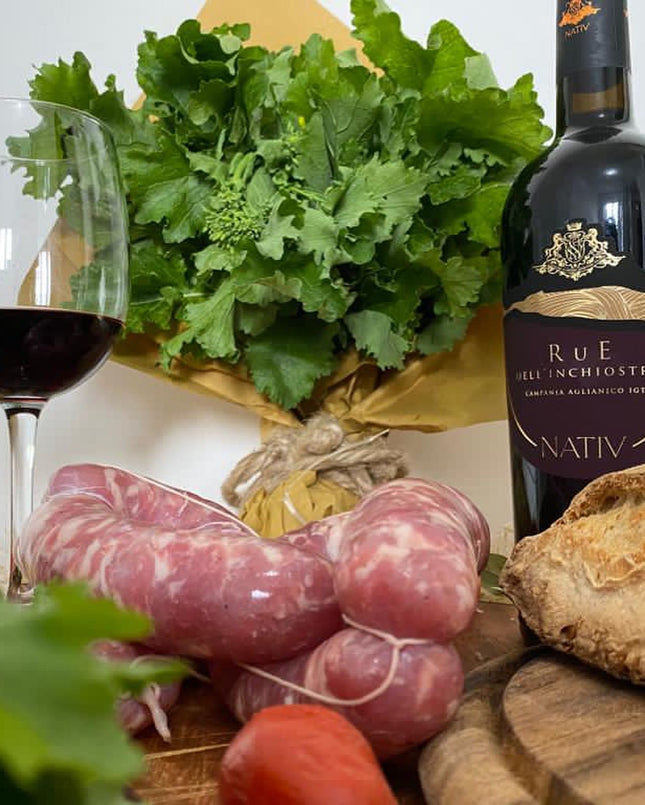 Salsiccia fresca campana a punta di coltello